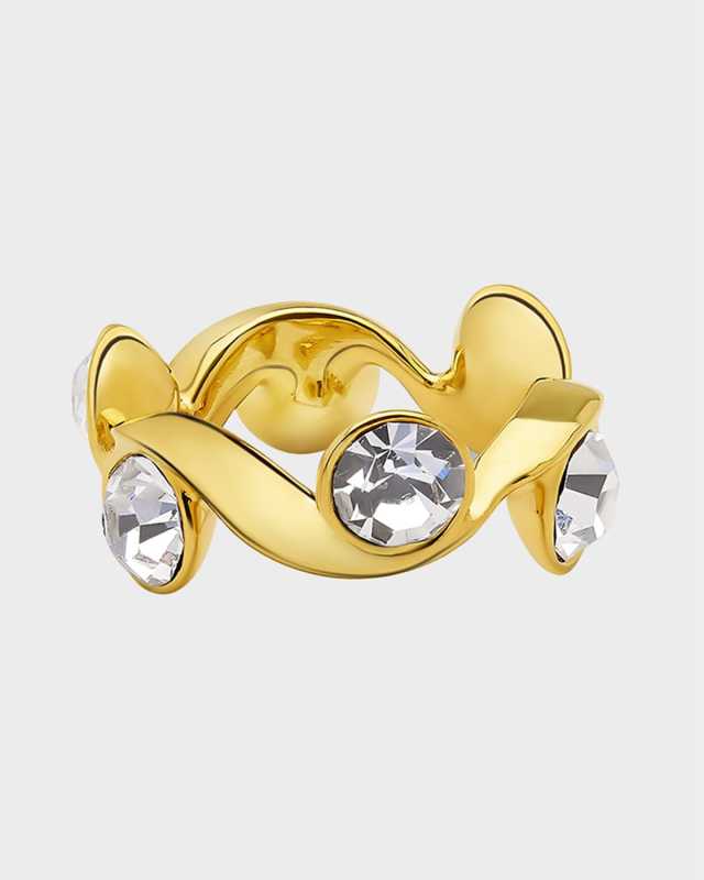 Crystal Wave Ring